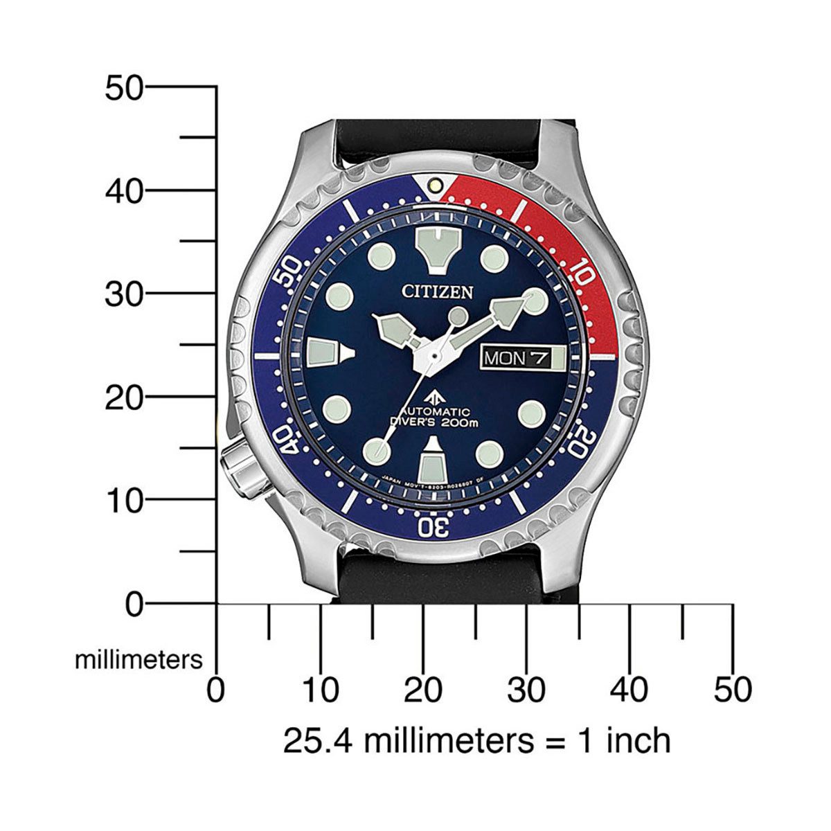 Citizen Automatikuhr Promaster Mechanical Diver NY0086-16LC, Armbanduhr, Herrenuhr, Damenuhr, Taucheruhr, bis 20 bar wasserdicht