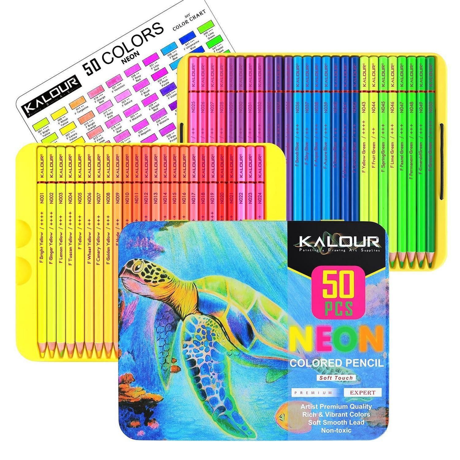 LuxusKollektion Buntstift Buntstifte Neon 50 Stk