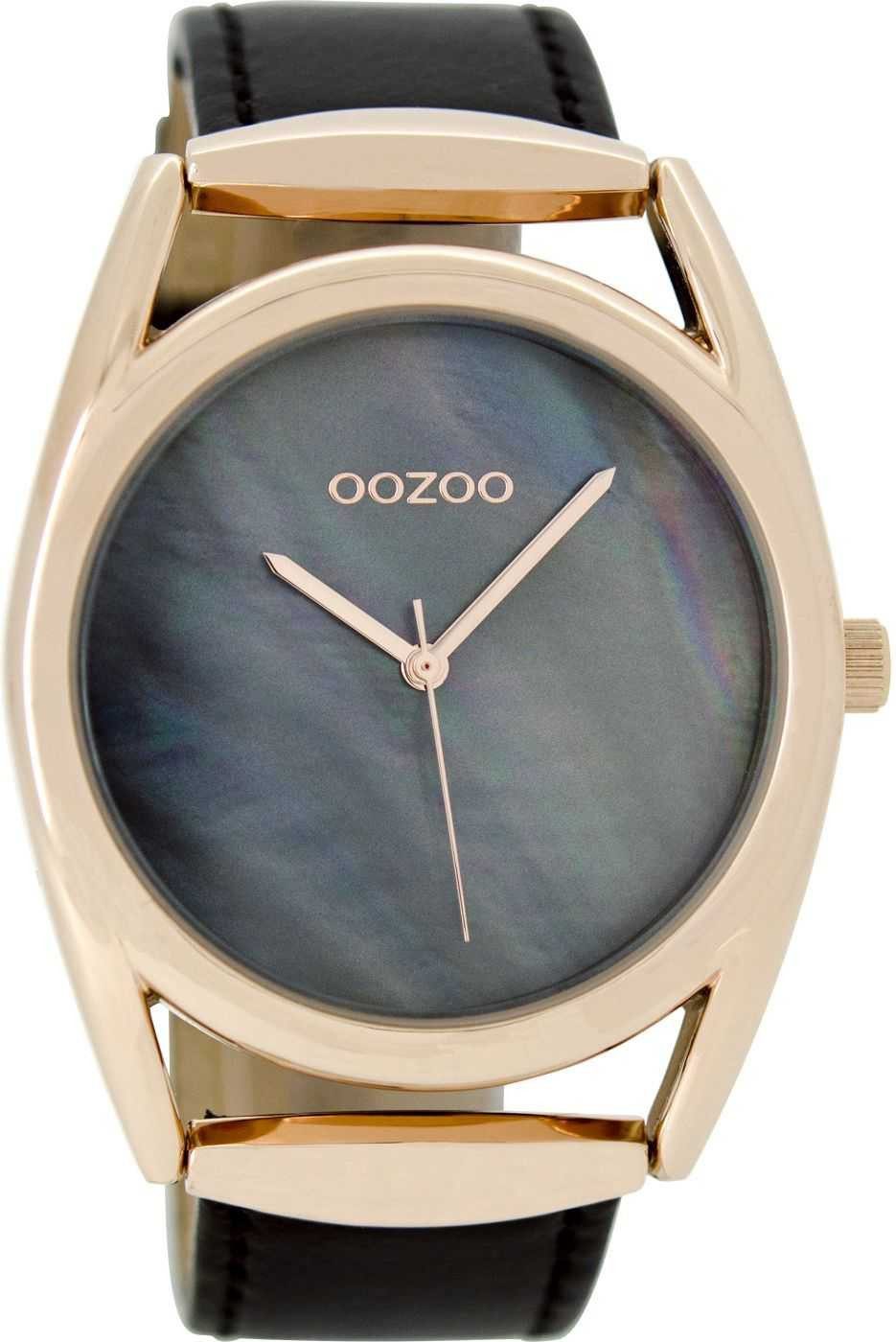OOZOO Quarzuhr Damenuhr C9169 IP-Rose Lederband günstig online kaufen