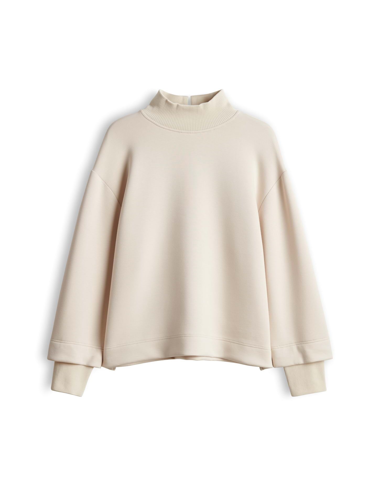 OPUS Sweatshirt Gluba club aus Sweatware mit Rippstruktur Leicht verkürzte, gerade Form mit geripptem Stehkragen – Bild 2 von 5