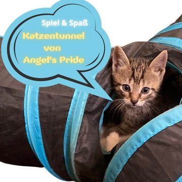 Angel's Pride Tiertunnel Katzentunnel - Rascheltunnel - Faltbarer 3- oder 5- Wege Spiel Tunnel, Polyester