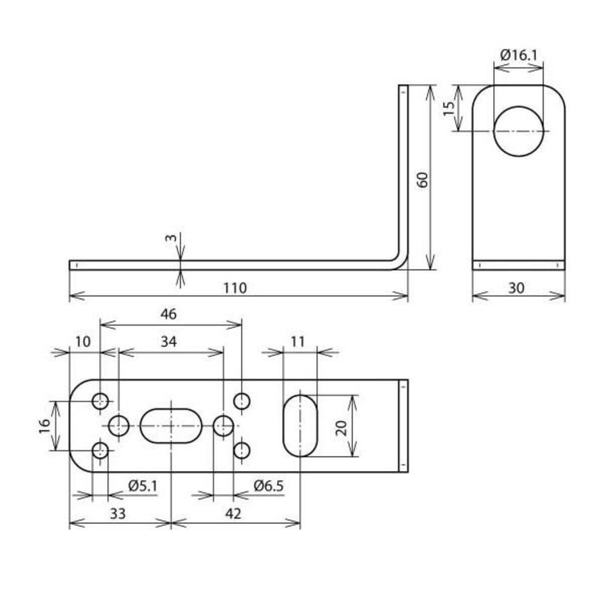 DEHN Klemmen DEHN Befestigungswinkel BW90B16B5.1 6.511V2A