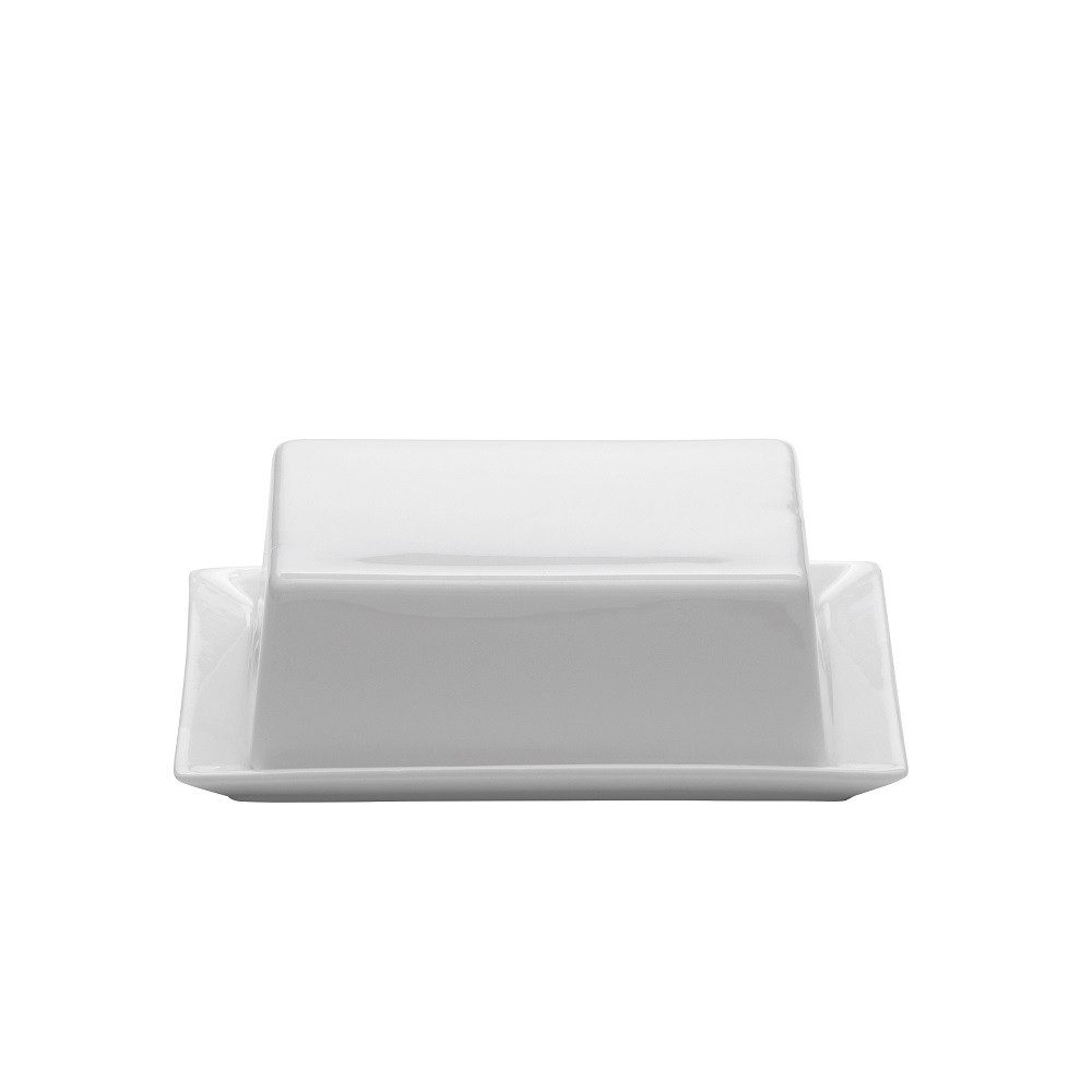 Maxwell & Williams Butterdose Maxwell&Williams White Basics Kitchen Butterdose 250 g, Porzellan, (Packung)
