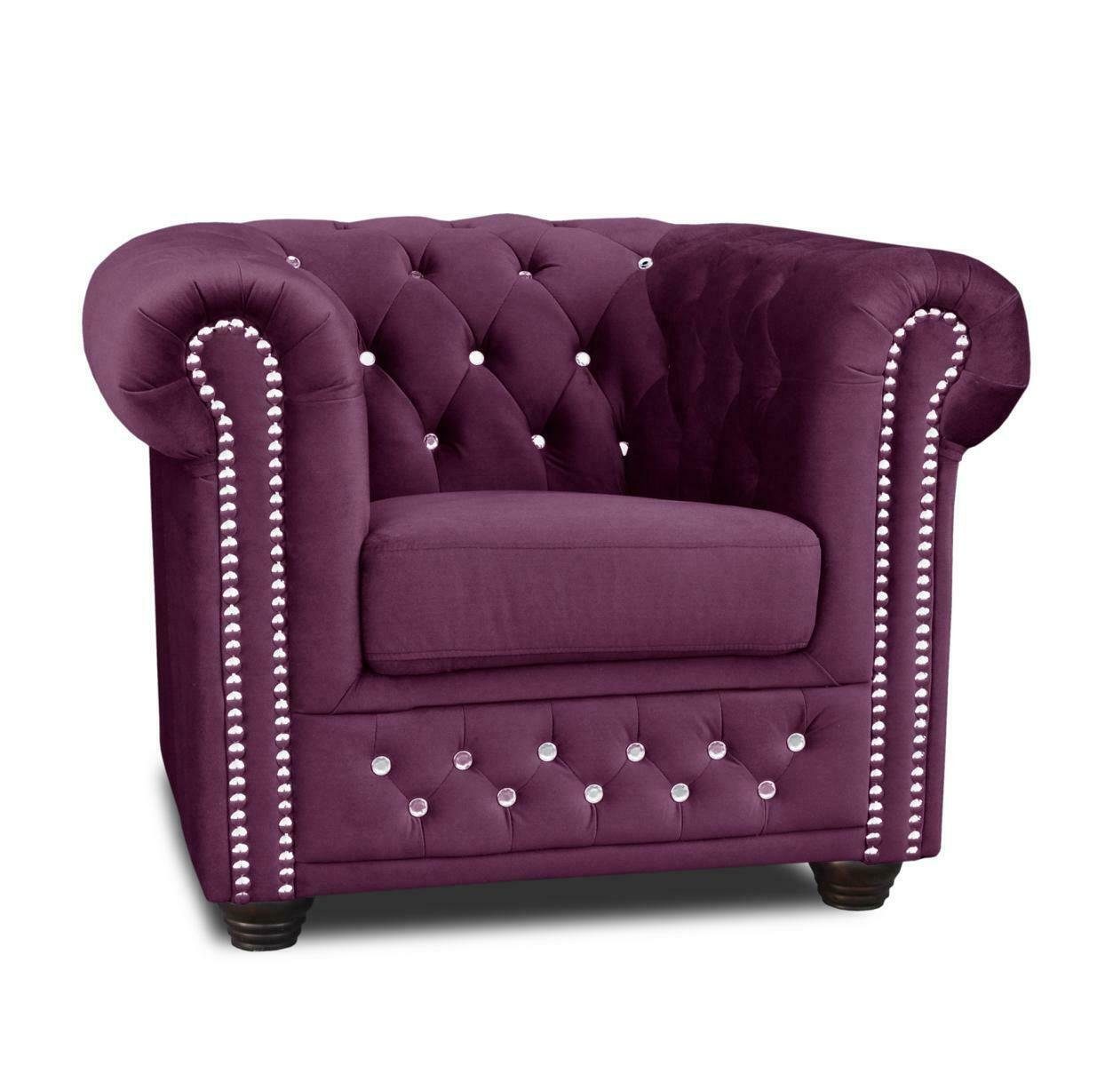 JVmoebel 2+1 Sofa Sitzer Sofagarnitur Made Sofa Couch Chesterfield Garnitur, Europe Design in