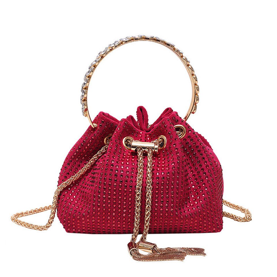 Clutch Abendtasche für Damen Handtaschen, Bling Kristall Strass Geldbörse