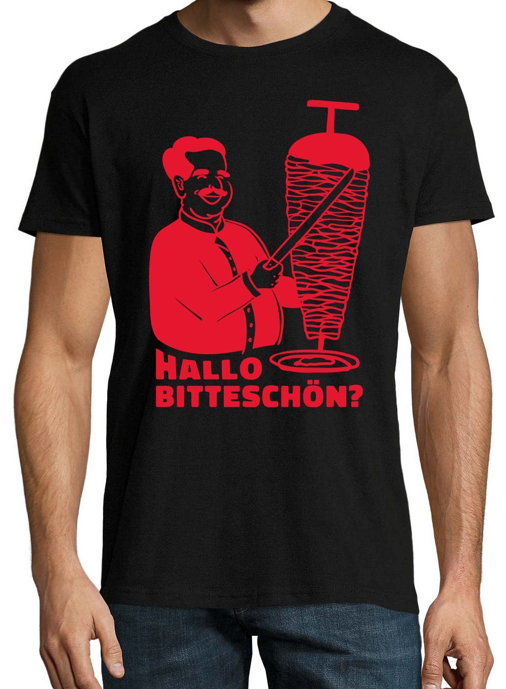 Youth Designz T-Shirt Döner Hallo Bitteschön? Herren Shirt mit lustigem Fro günstig online kaufen