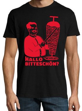 Youth Designz T-Shirt Döner Hallo Bitteschön? Herren Shirt mit lustigem Frontprint