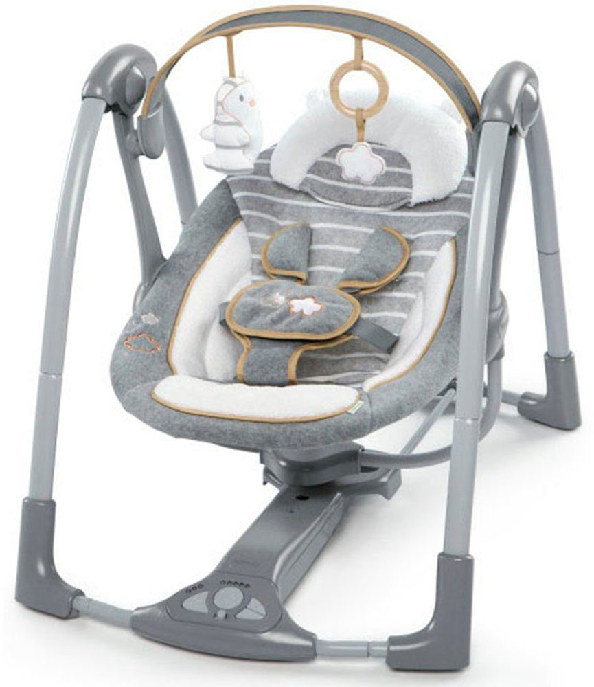 Babyschaukel Bella ingenuity Swing'n' Go, Teddy, tragbar