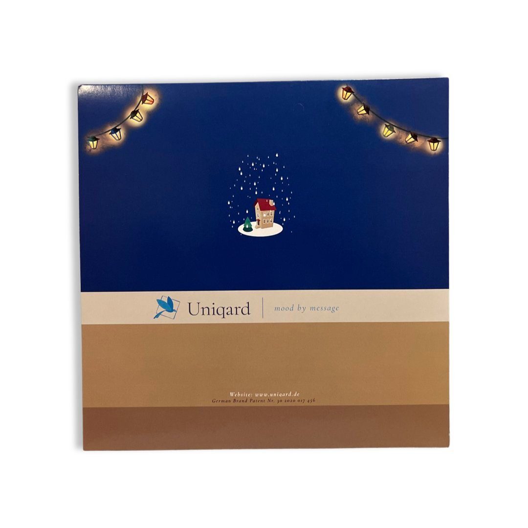 UNIQARD Glückwunschkarte Für - Popup 3D - Geldgeschenke für - Kinder - Karte 3D-Weihnachtskarte & ideal Gutscheine Erwachsene & Geschenkideen, Weihnachtskarten Außergewöhnliche Karte (Tannenbaum)