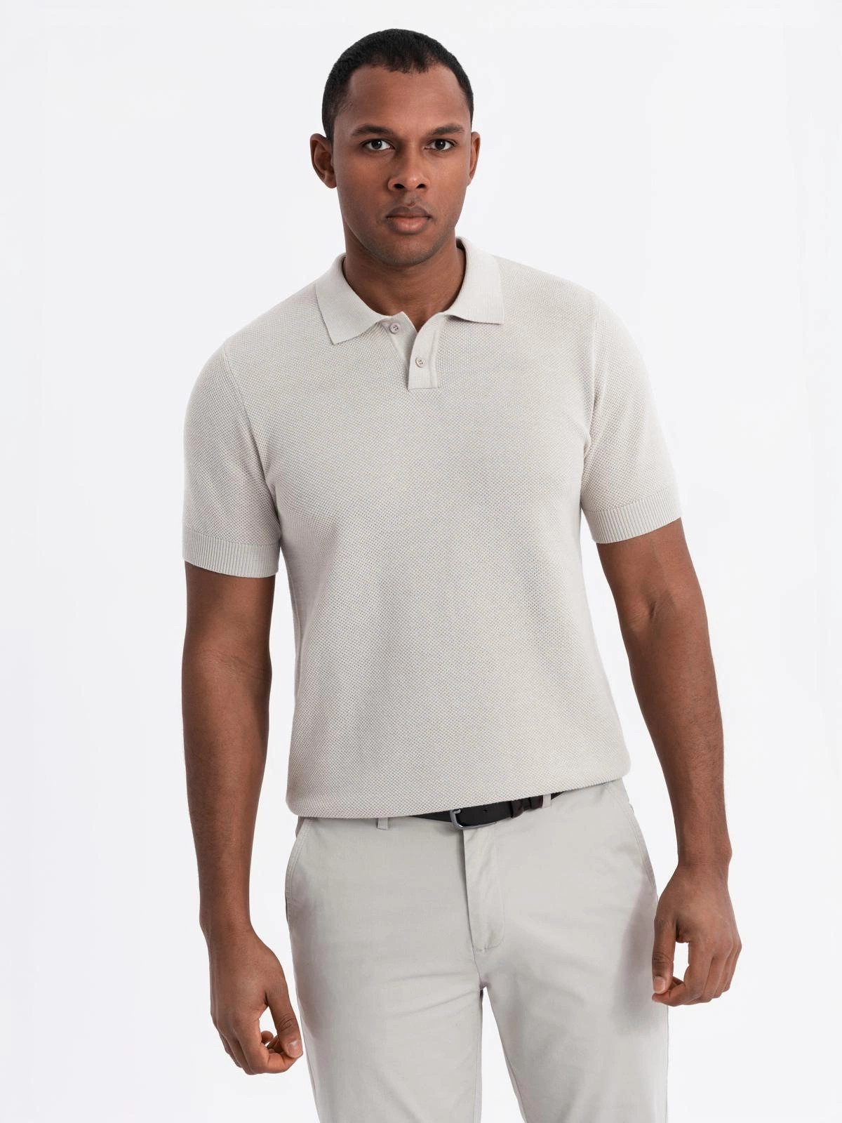 Poloshirt Poloshirt aus Strukturstrick für Männer
