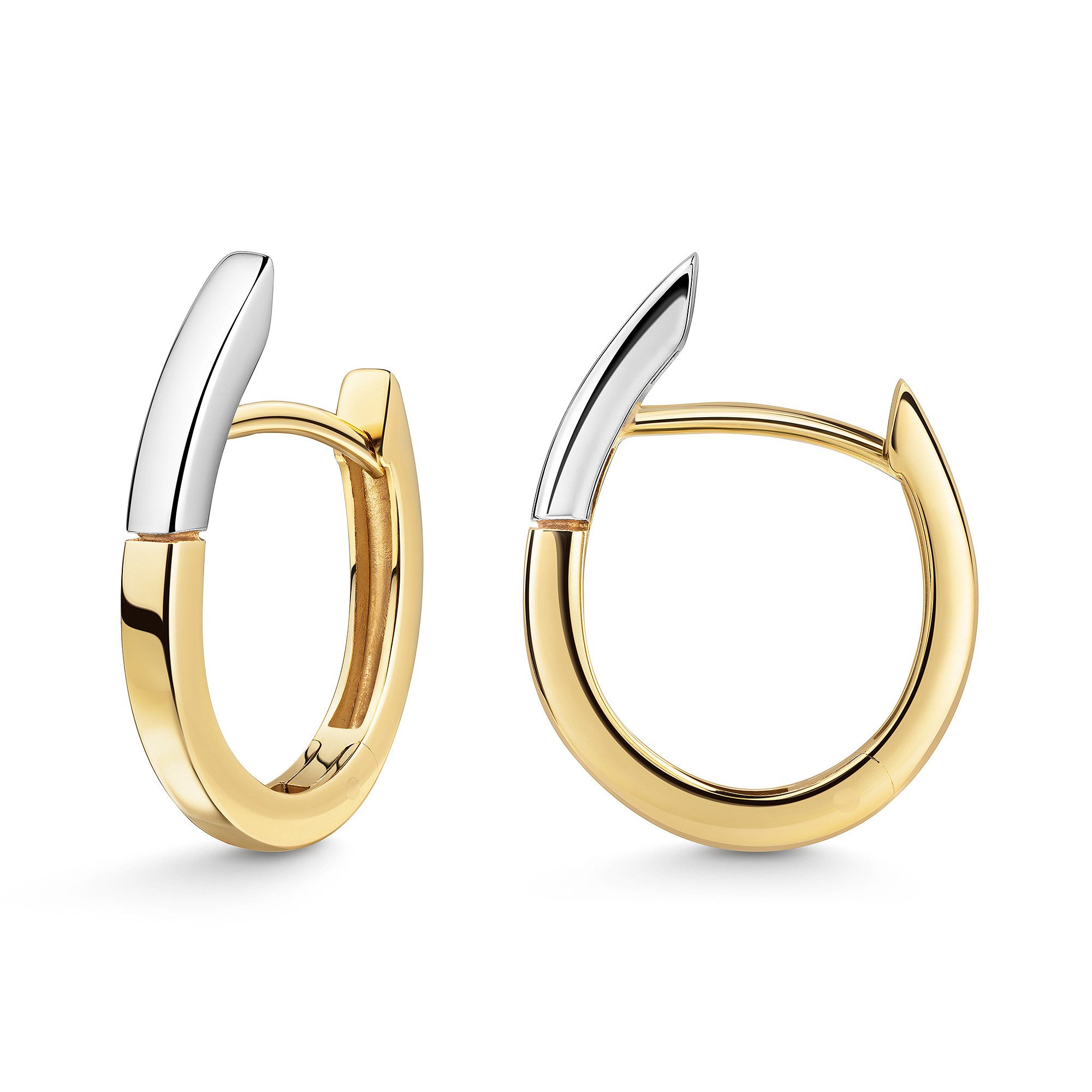 Fascination by Ellen K. Paar Creolen 375/- Gelbgold bicolor glanz
