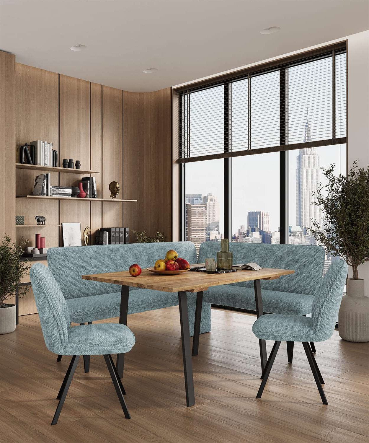 Home affaire Eckbank "Mily Küchenbank, Polsterbank, Esszimmerbank, 205x164 günstig online kaufen