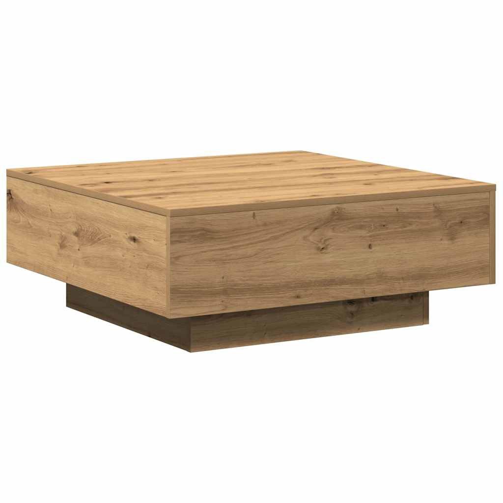 furnicato Couchtisch Moderner 80 x 80 x 31 cm in Artisan-Eiche (1-St), Stabiler Wohnzimmertisch mit einfacher Montage für das Wohnzimmer – Bild 2 von 5