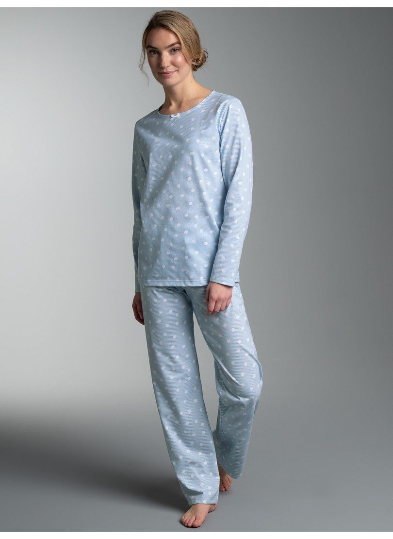 Trigema Schlafanzug TRIGEMA Pyjama mit Allover "Punkt" Muster (1 tlg)