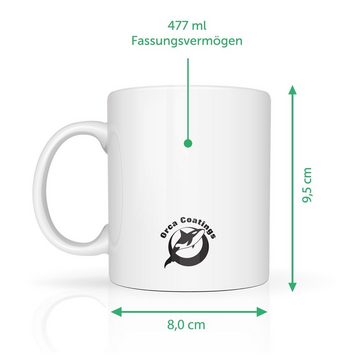 GRAVURZEILE Tasse mit Spruch - Ich wünschte das wäre ein Bier, Keramik, Farbe: Weiß