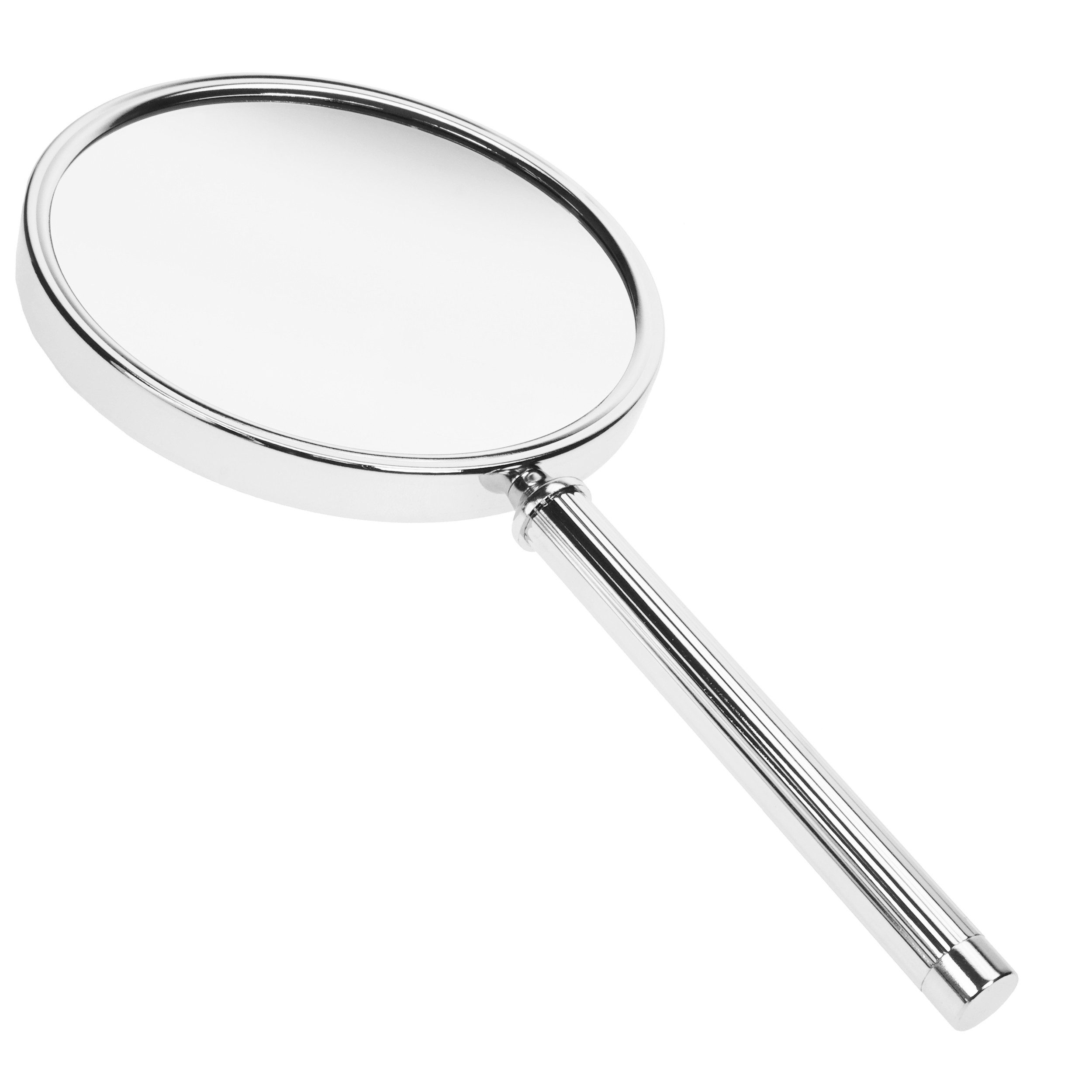 Fantasia Beauty Schminkspiegel Handspiegel, Metall, Chromfarben, 10-fach Vergrösserung (1-St), 10-fach Vergrösserung – Bild 3 von 4