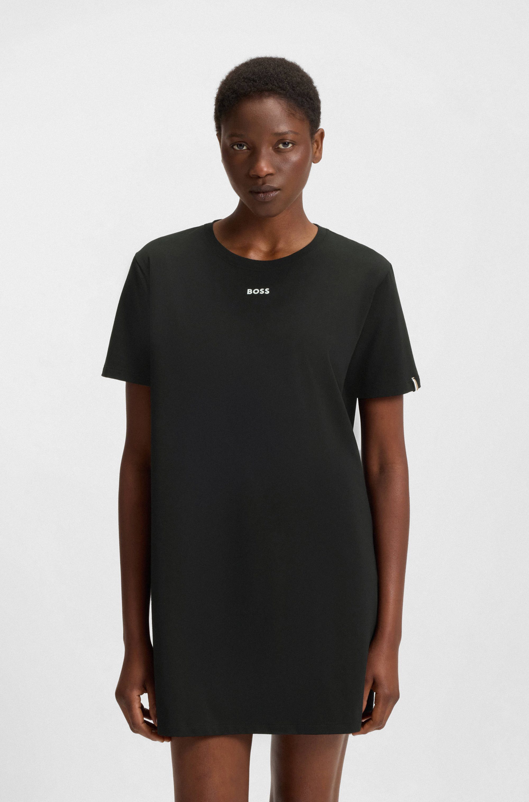 BOSS Nachthemd weiches Baumwoll Nachtkleid günstig online kaufen