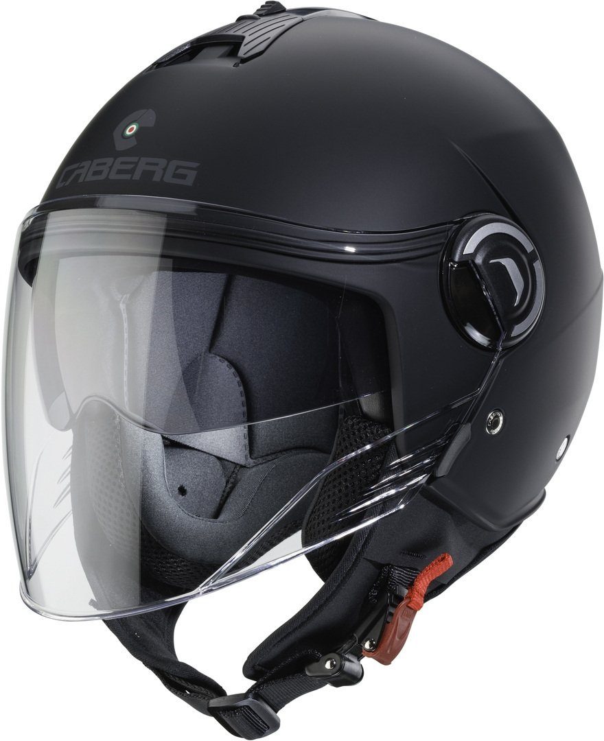 Caberg Motorradhelm Riviera V4 X Jethelm (waschbar), integriertes Sonnenvisier,vorbereitet für Kommunikationssystem