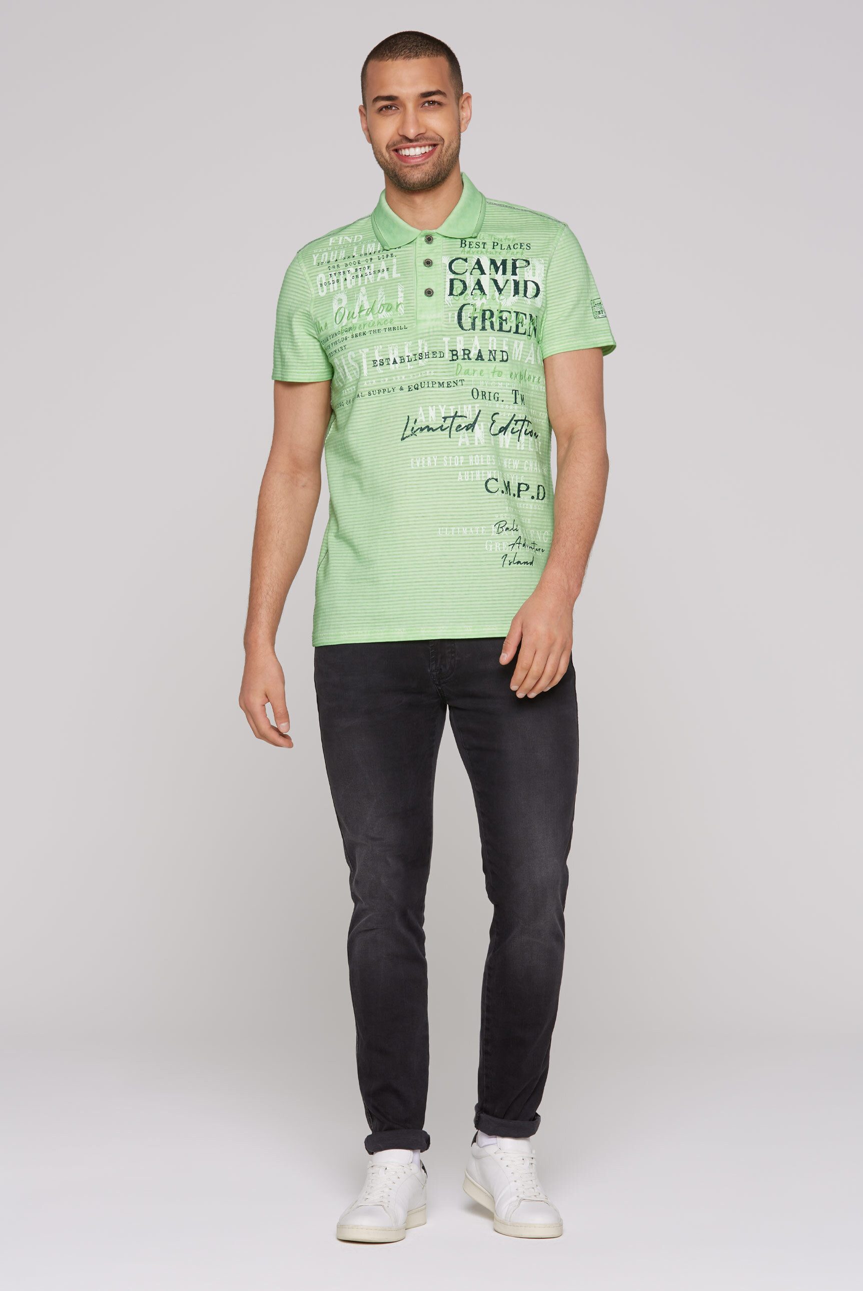 CAMP DAVID Poloshirt aus Baumwolle