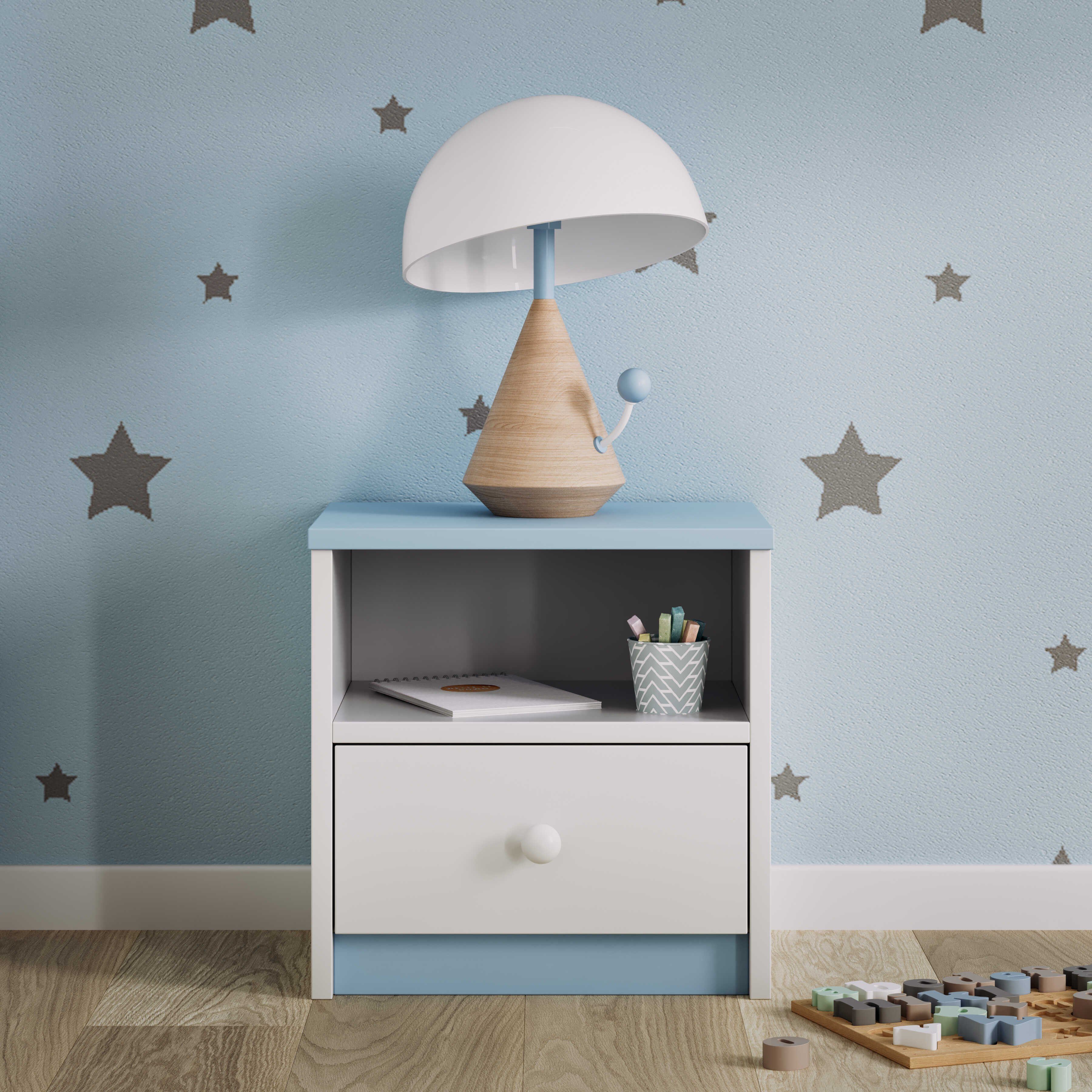Bjird Nachttisch Babydream (mit Schließfach), 40x40x30 günstig online kaufen