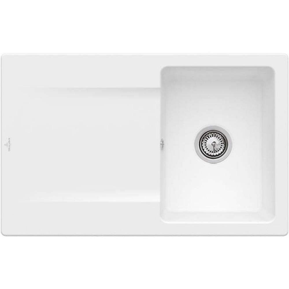 Classicline 78/49 RW Küchenspüle Villeroy 45 Stone Boch Siluet & & Villeroy cm Boch White Flat,