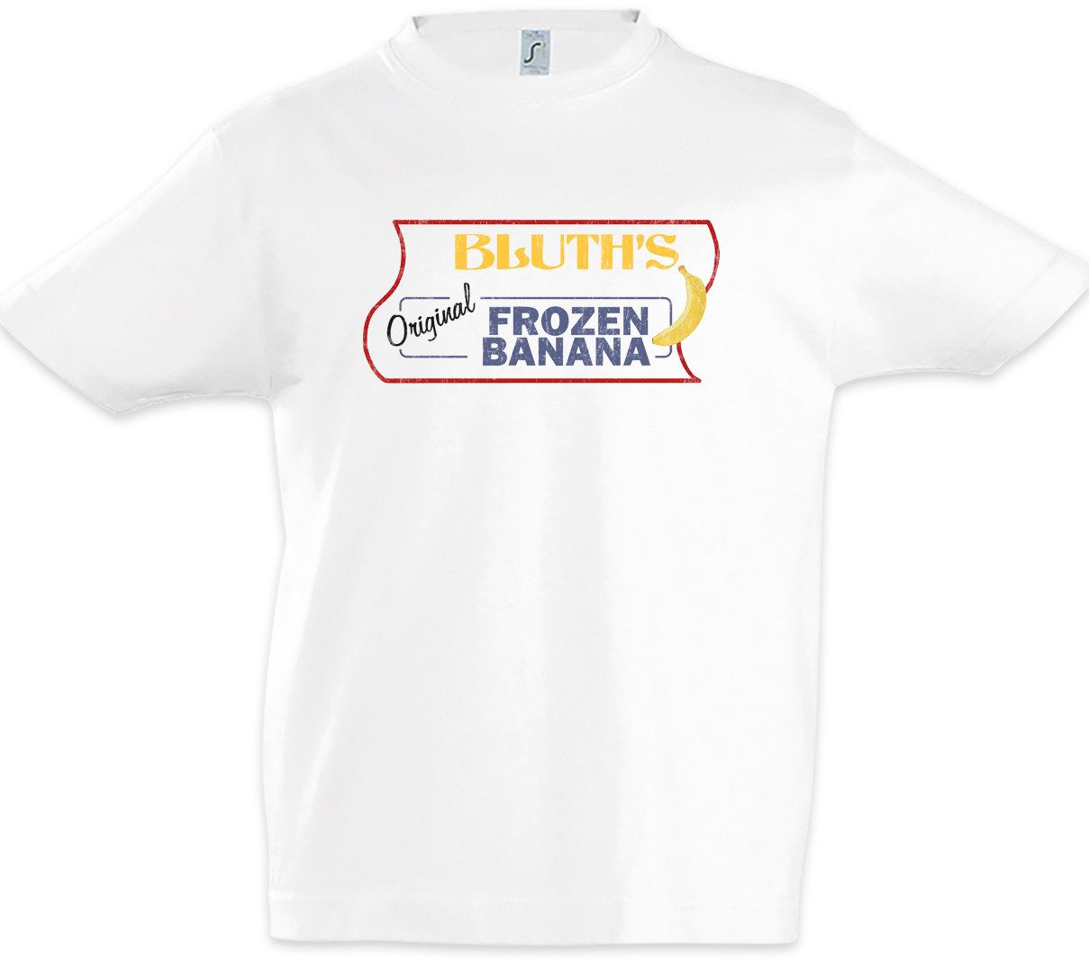 Print-Shirt Bluth's Original Frozen Banana I Kinder T-Shirt Arrested Sign Zeichen