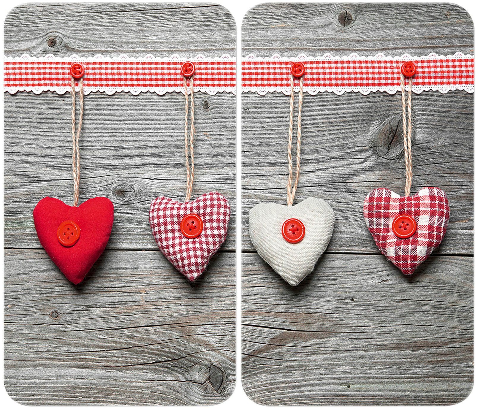 Herd-Abdeckplatte Universal Modell Herzen