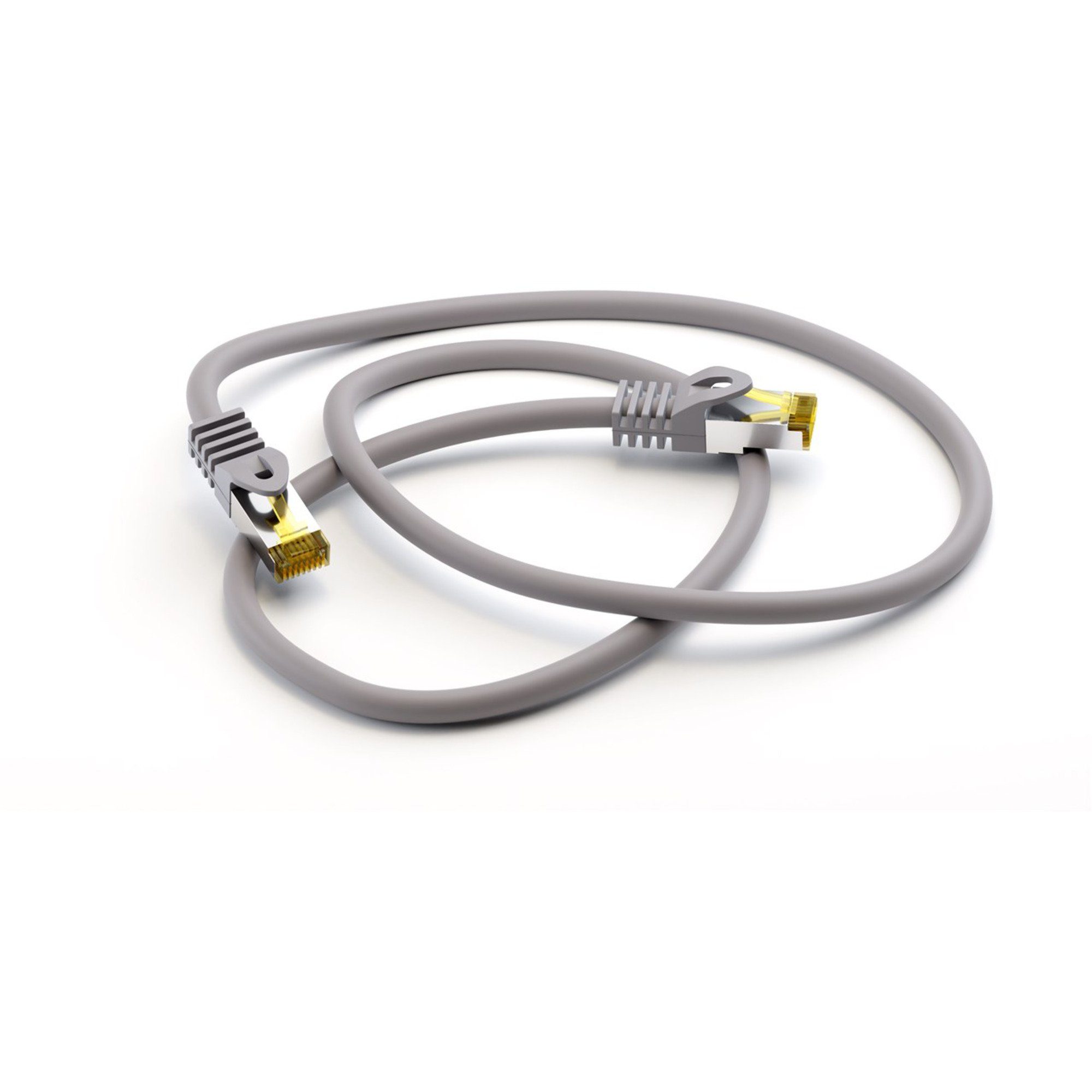Goobay goobay RJ-45 Patchkabel Cat 6.a S/FTP (PiMF), mit LAN-Kabel