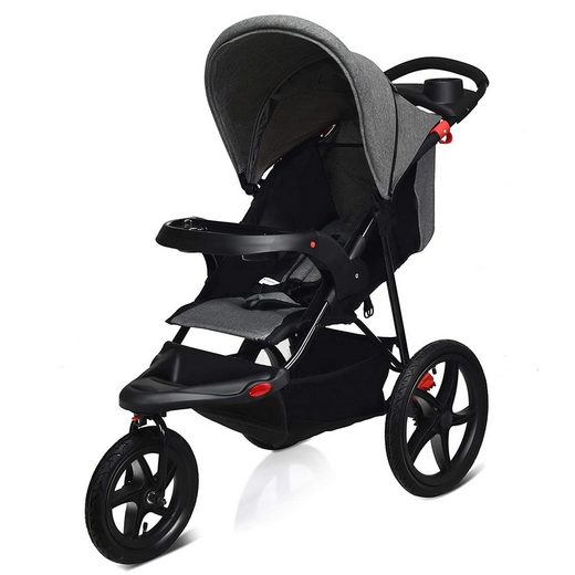 COSTWAY KinderBuggy »Jogger Buggy Sitzbuggy Babybuggy Kinderwagen«, zusammenklappbar, mit