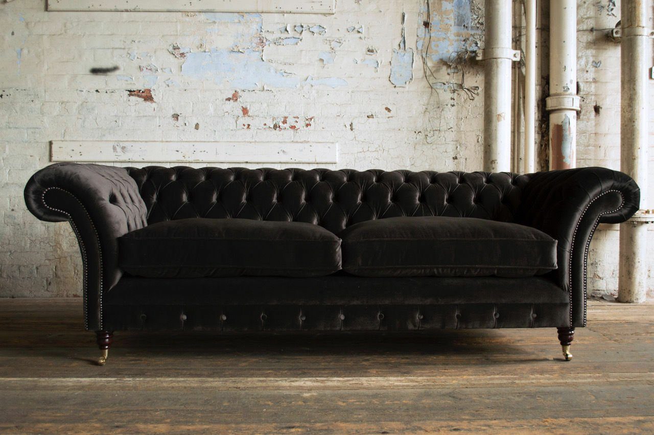 JVmoebel 3-Sitzer Chesterfield Design Luxus Polster Sofa Couch Sitz Garnitur Sofas #202, Made in Europe