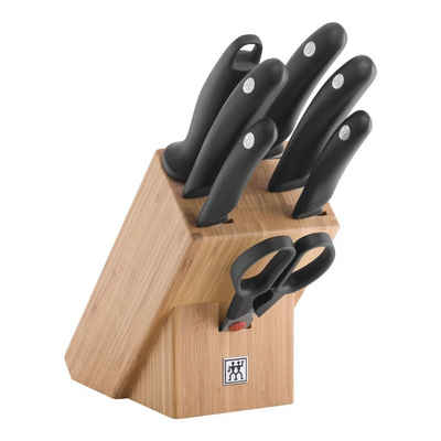 Zwilling Messerblock »Style« (8tlg), Die Küchenmesser der Serie Style von ZWILLING überzeugen durch ihre sorgfältige Verarbeitung und hochwertigen Materialien. Die ZWILLING Sonderschmelze sorgt dank des Gleichgewichts aus Chrom und Kohlenstoffgehalt für eine lange Haltbarkeit der Messer