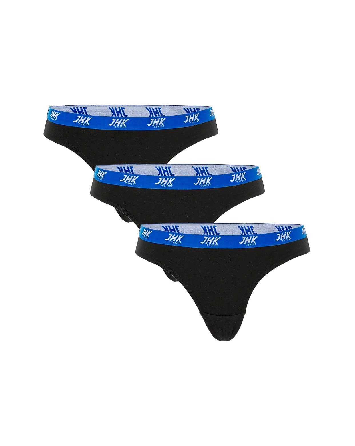 JHK T-Shirt Tanga 3er/6er-Pack Damen Tanga Slip Tangaslip für Frauen und Mädchen (Spar-Set, 1-St., 3er-Pack) Gr. XS bis Gr. XXL