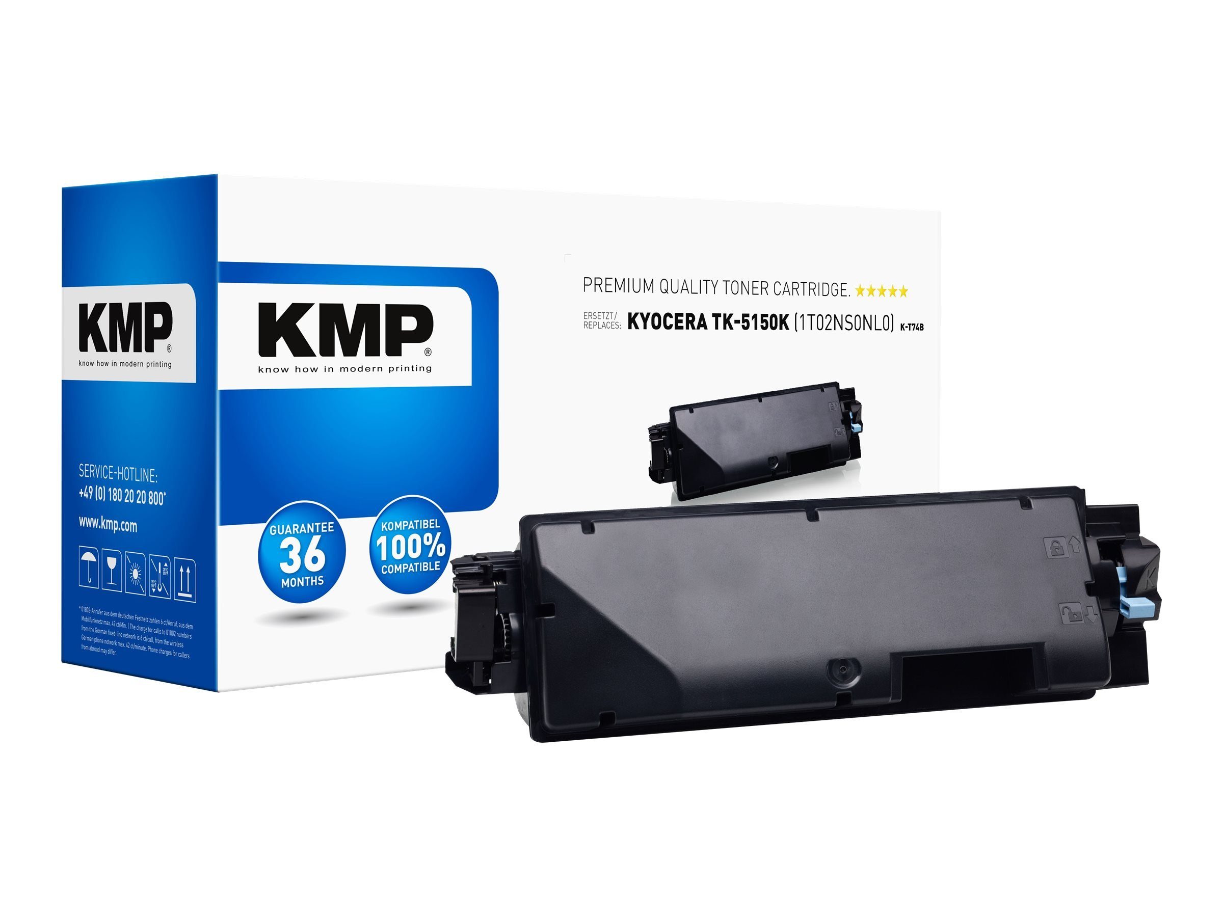 KMP Tonerkartusche KMP Toner Kyocera TK-5150/TK5150K comp. schwarz K-T74