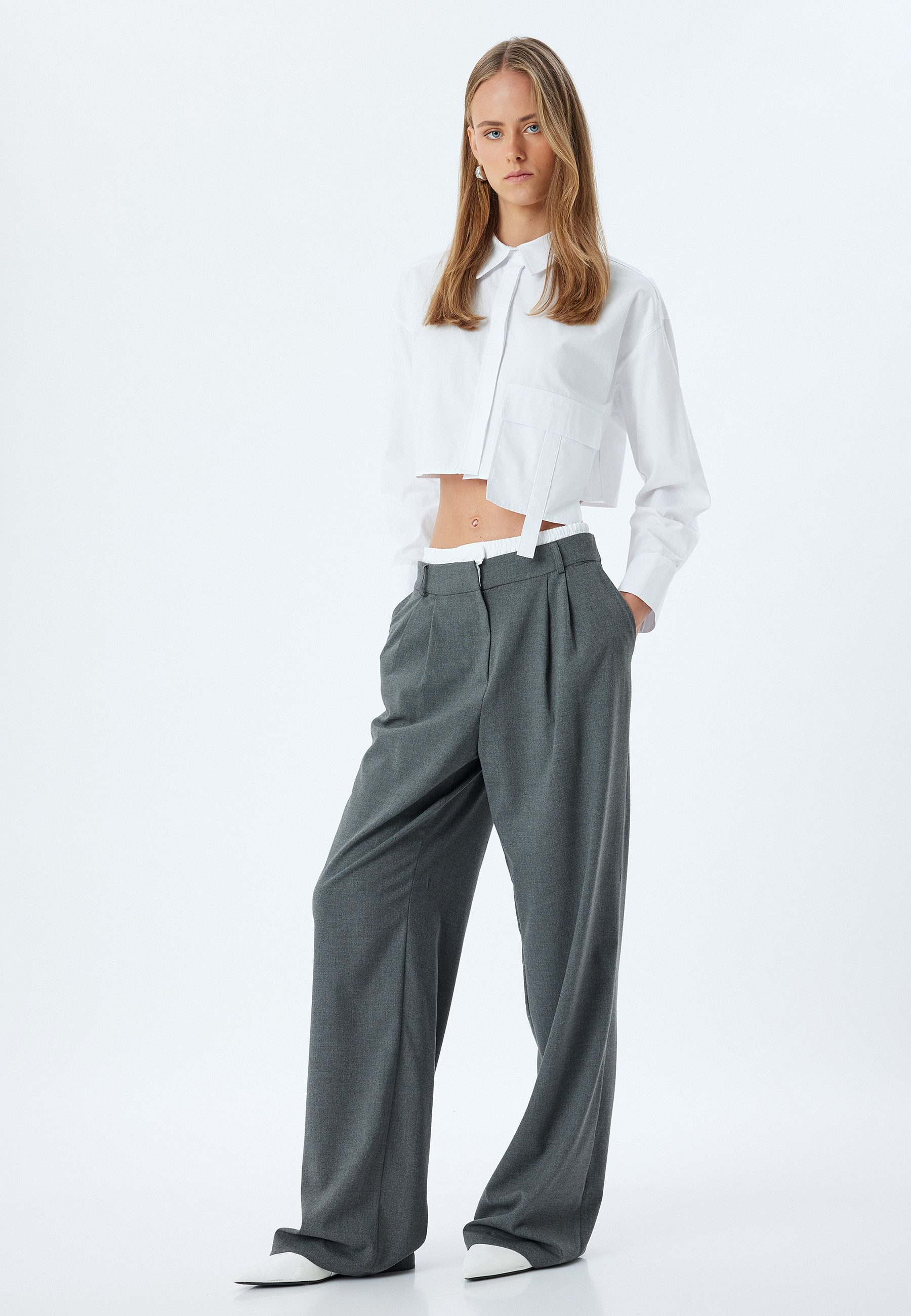 Koton Palazzohose Normale Leibhöhe Wide Leg günstig online kaufen
