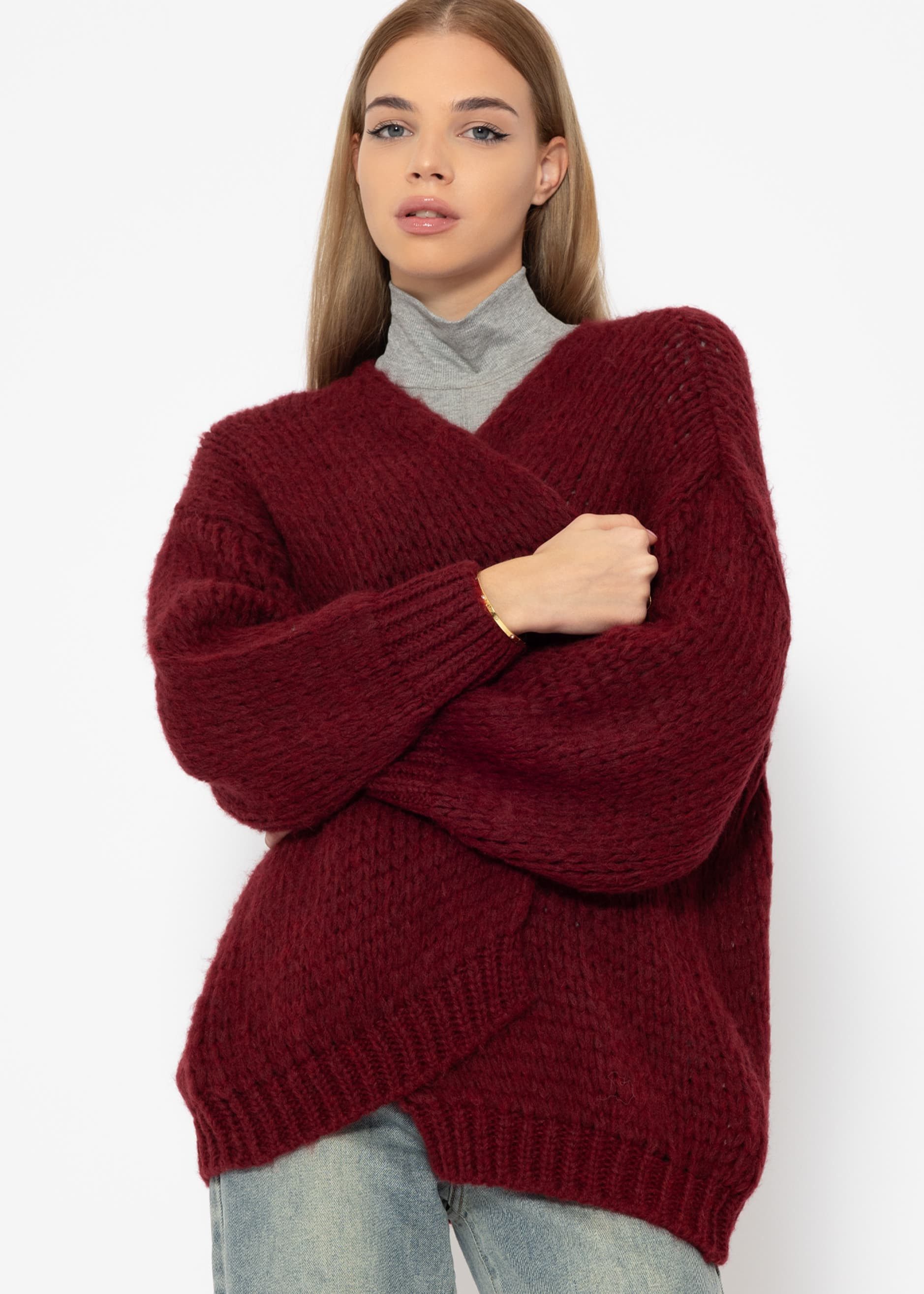 SASSYCLASSY Cardigan Oversize Cardigan aus Strick günstig online kaufen