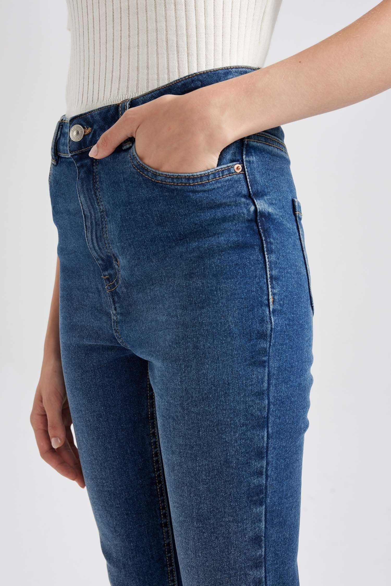 DeFacto Skinny-fit-Jeans Damen Skinny-fit-Jeans FIT SKINNY