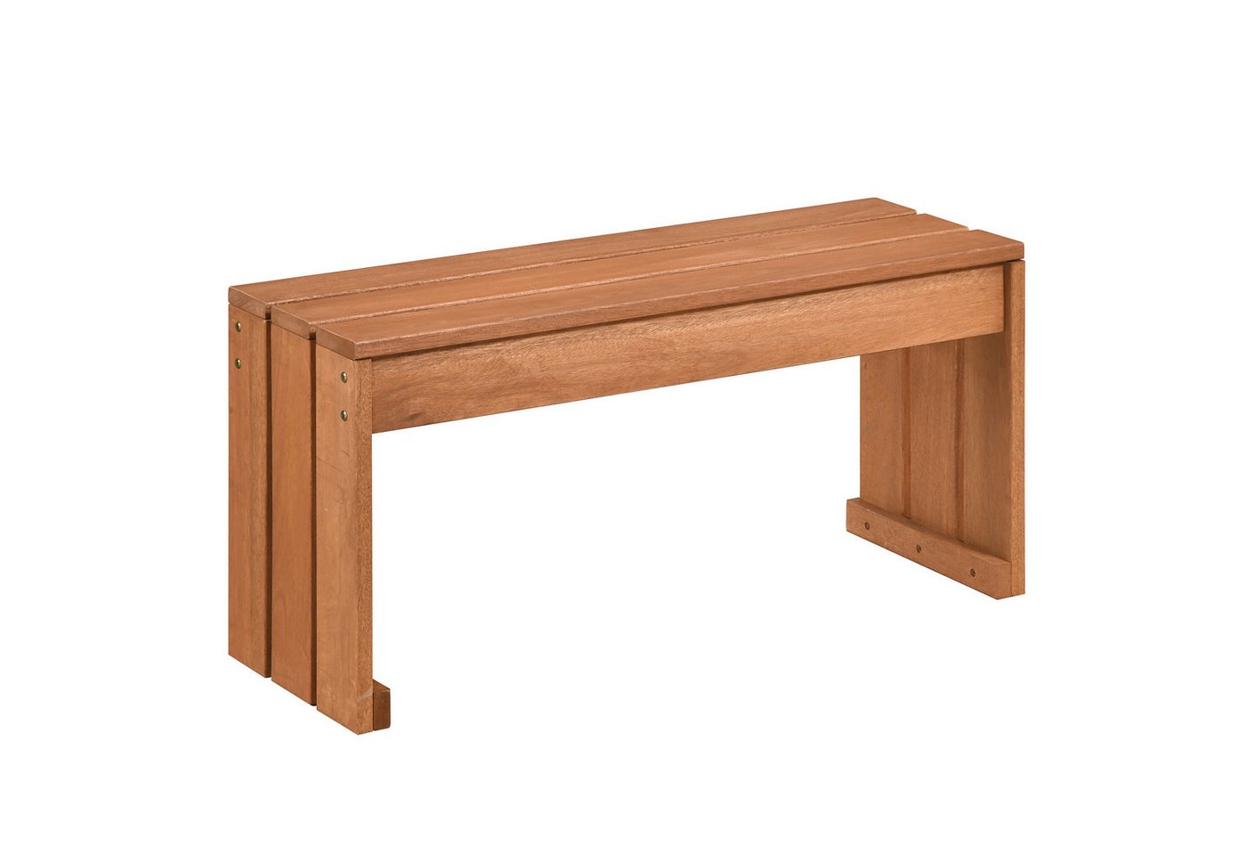 COSTWAY Gartenbank, ohne Lehne, Sitzbank Holz Wetterfest 90 x 30 x 44 cm