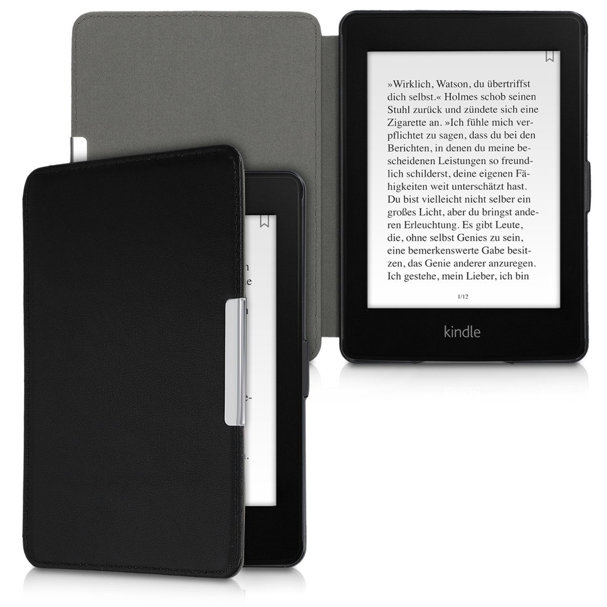 kalibri E-Reader-Hülle, Hülle für Amazon Kindle Paperwhite - Leder eBook  eReader Schutzhülle - Flip Cover Case (für Modelle bis 2017) online kaufen  | OTTO