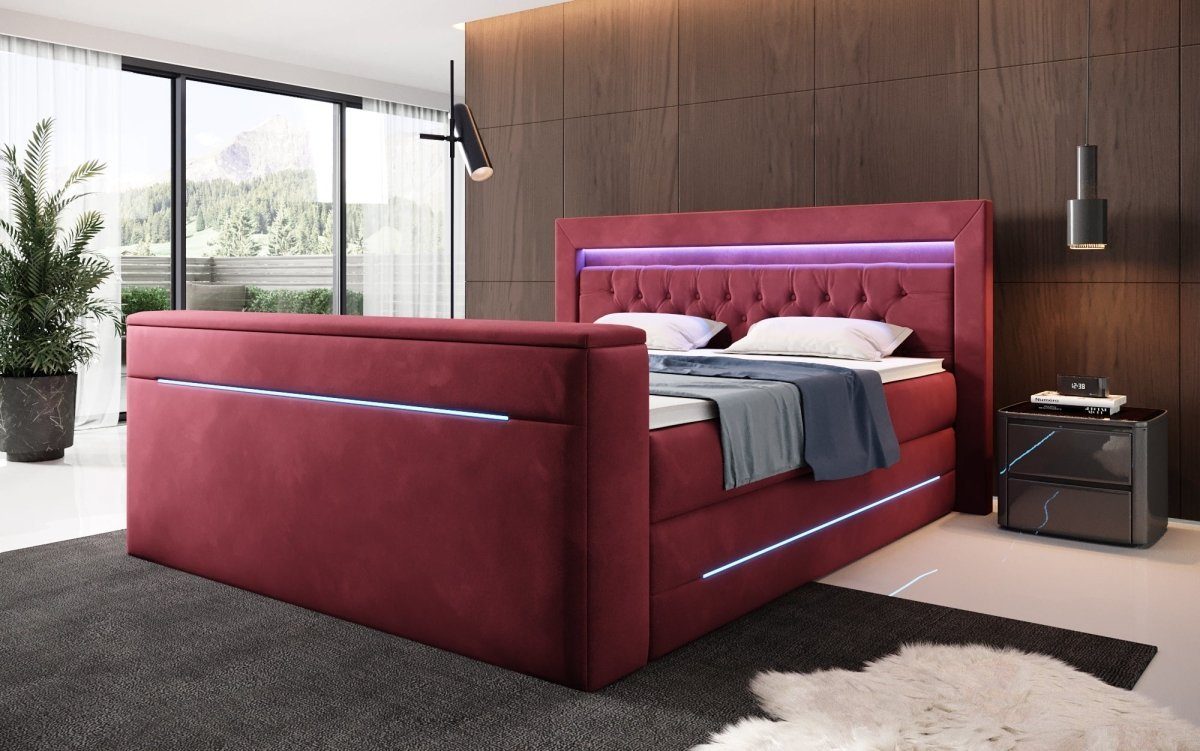 Luxusbetten24 Boxspringbett Neptun, mit TV Lift günstig online kaufen