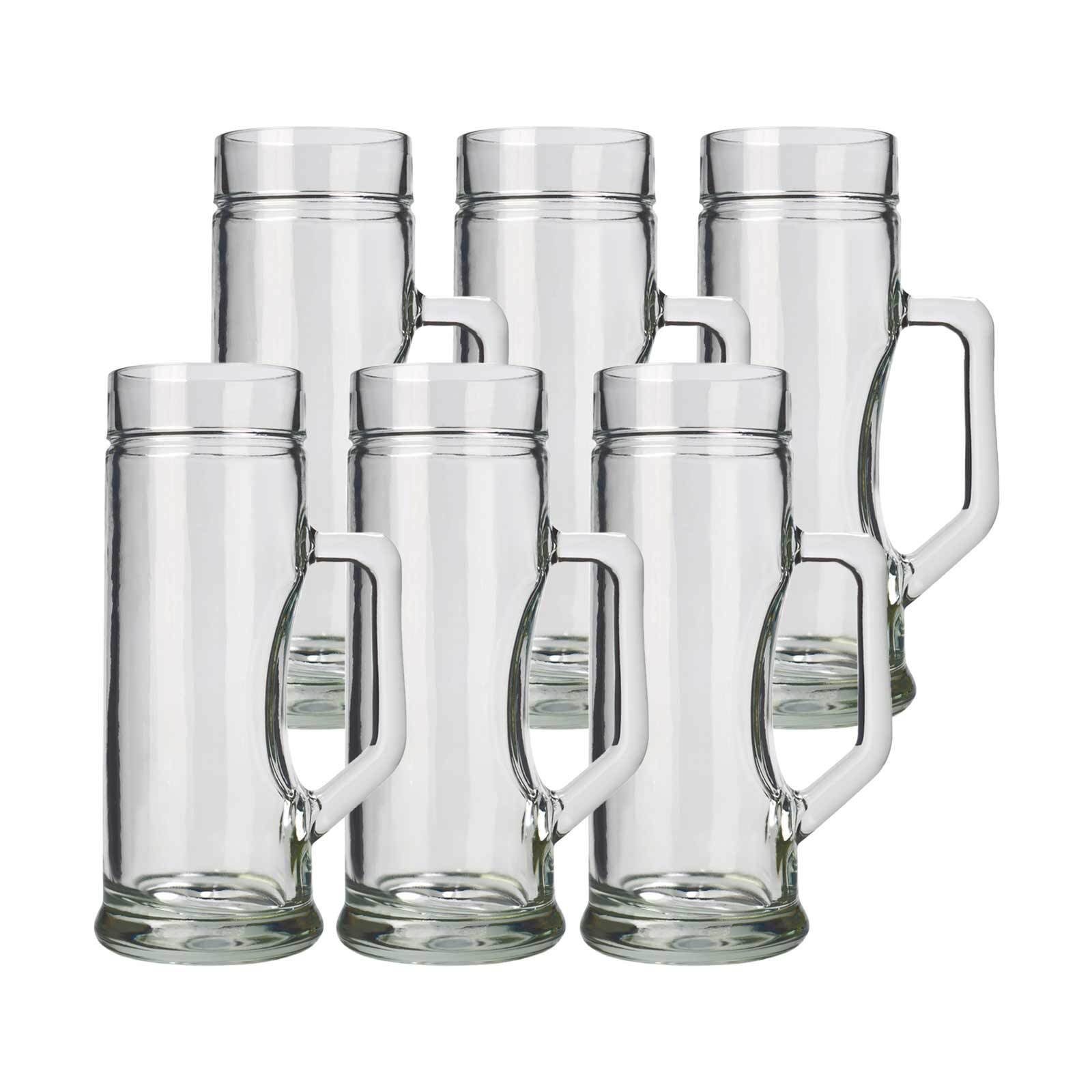 Stölzle Bierkrug Premium Bierkrüge 300 ml 6er Set, 6-tlg., Glas