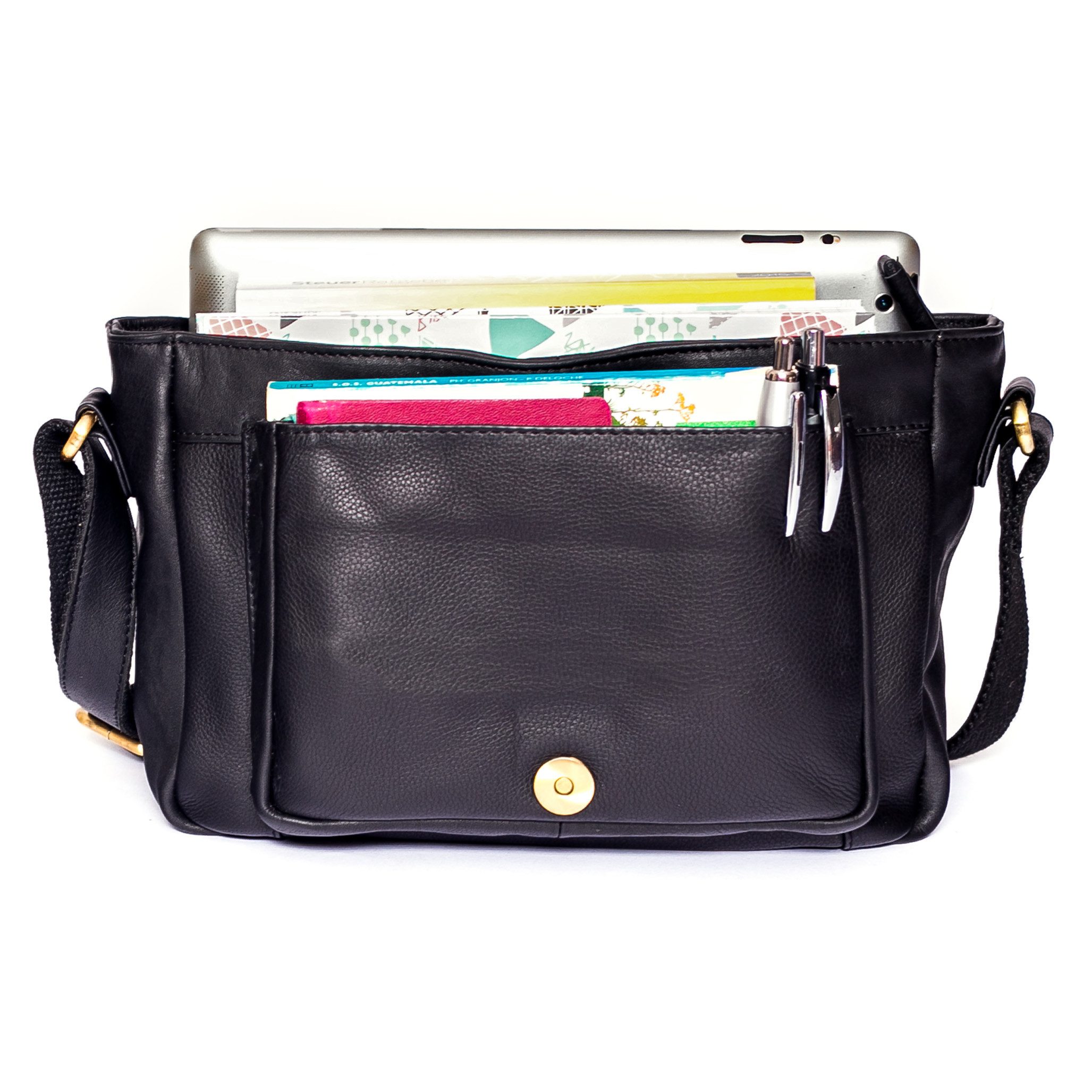 ALMADIH Schultertasche Leder Damen KIM Ledertasche Schultertasche