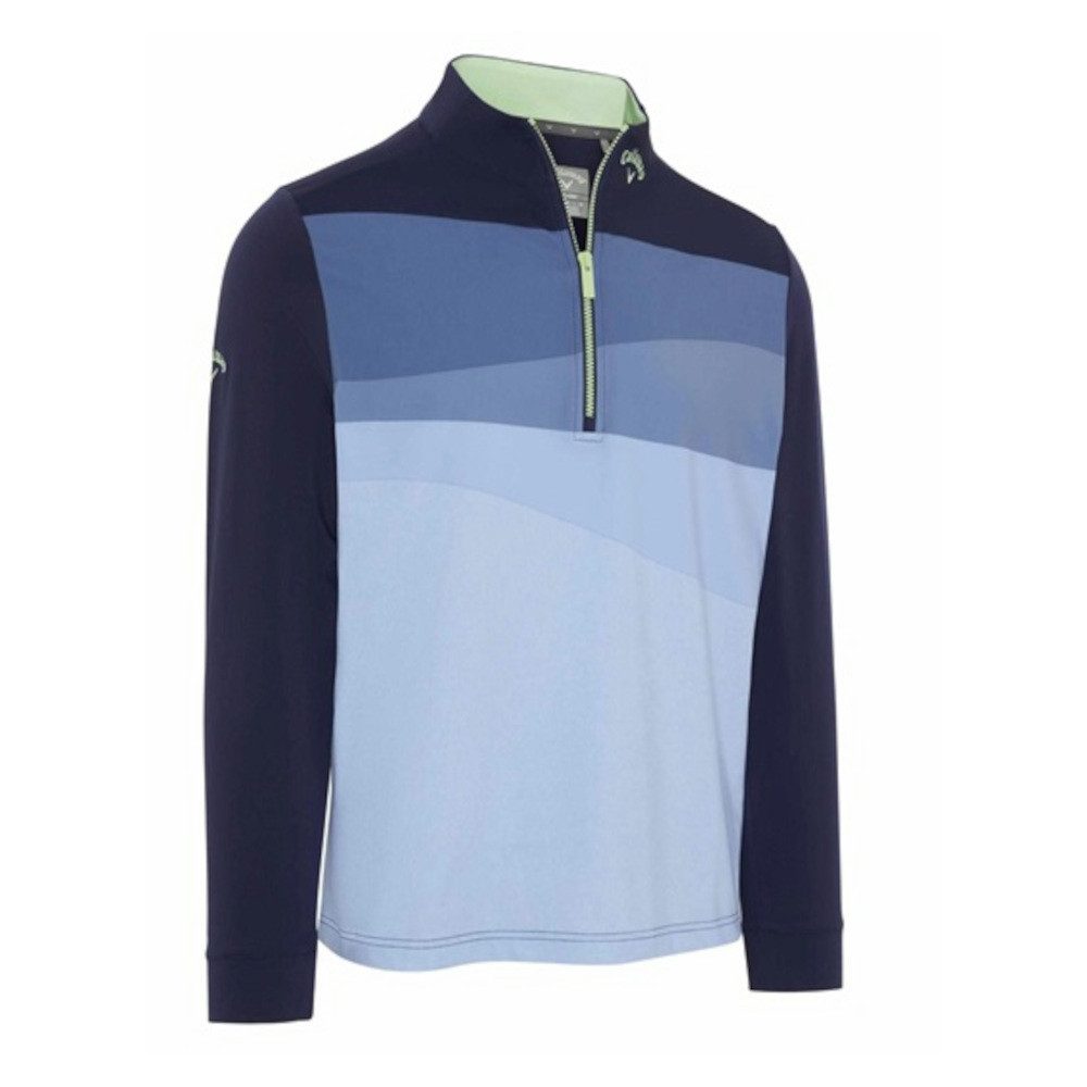 Callaway Longsweatshirt Callaway Layer Printed Block 1/4 Zip Blau Herren