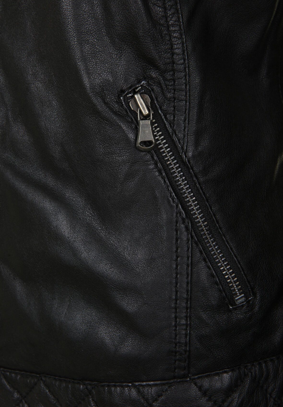 H.I.S Lederjacke SAIMINA (1-St) mit wattiertem Saum – Bild 5 von 5