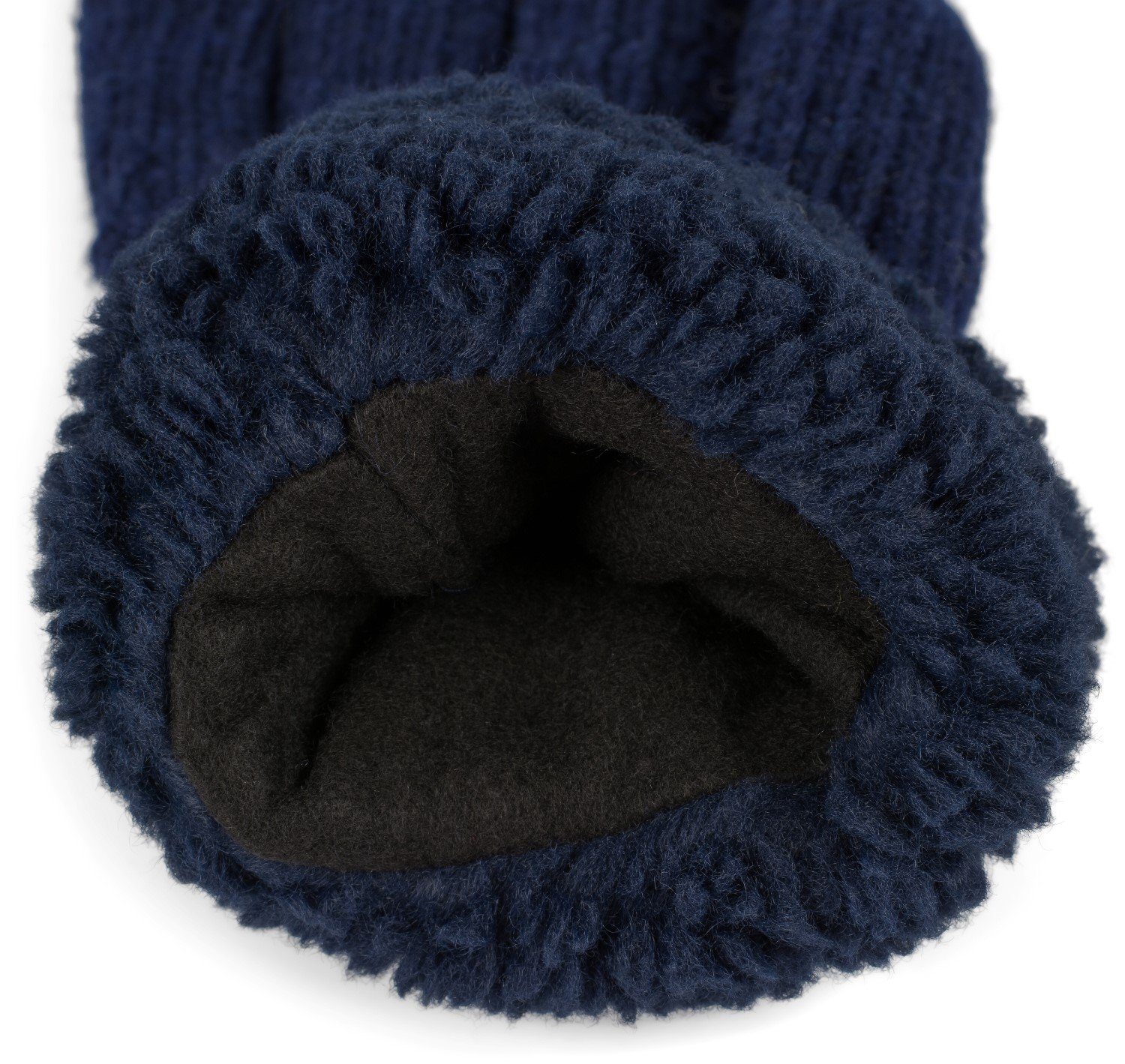 styleBREAKER Strickhandschuhe Strickhandschuhe mit Perlmuster und Fleece (1-St)