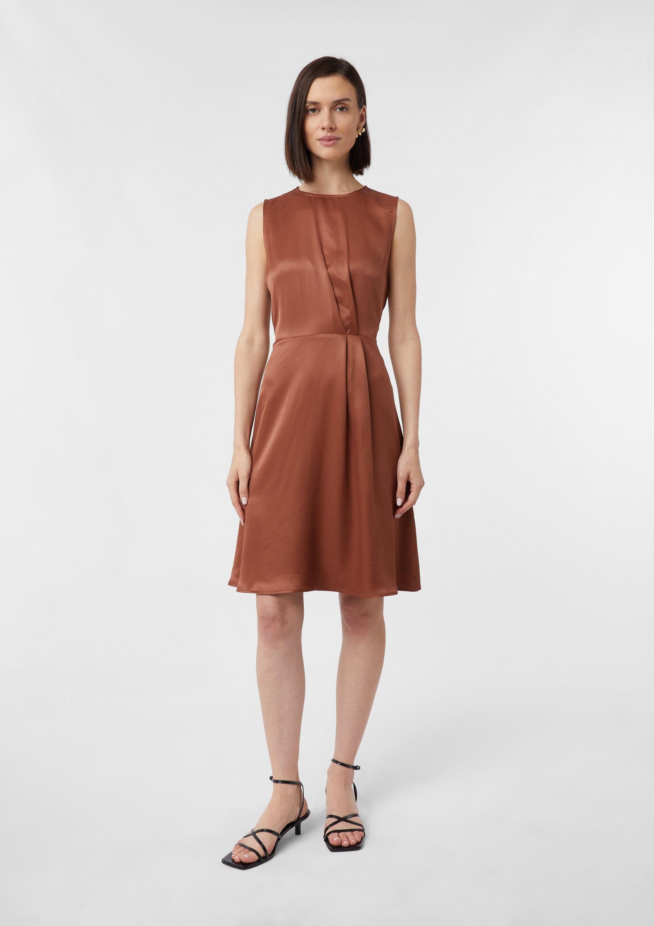 comma Minikleid Kleid Ärmelloses Kleid aus Viskose günstig online kaufen