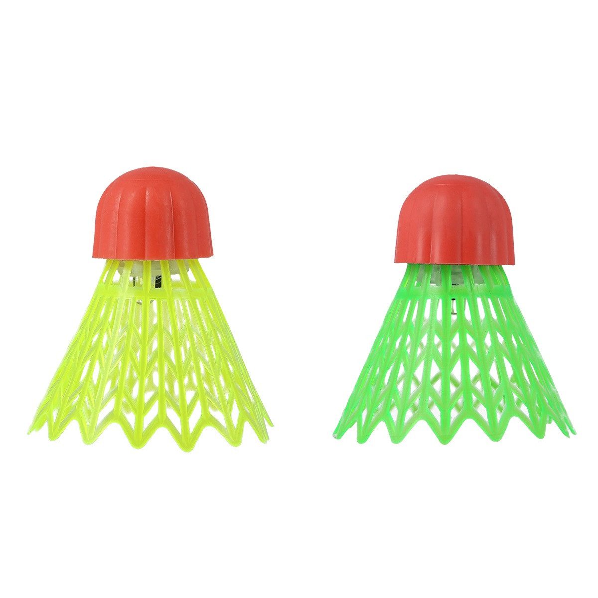 COFI 1453 Badmintonball Crossminton Federbälle mit LED Perfekt für Indoor & Outdoor (4-St)