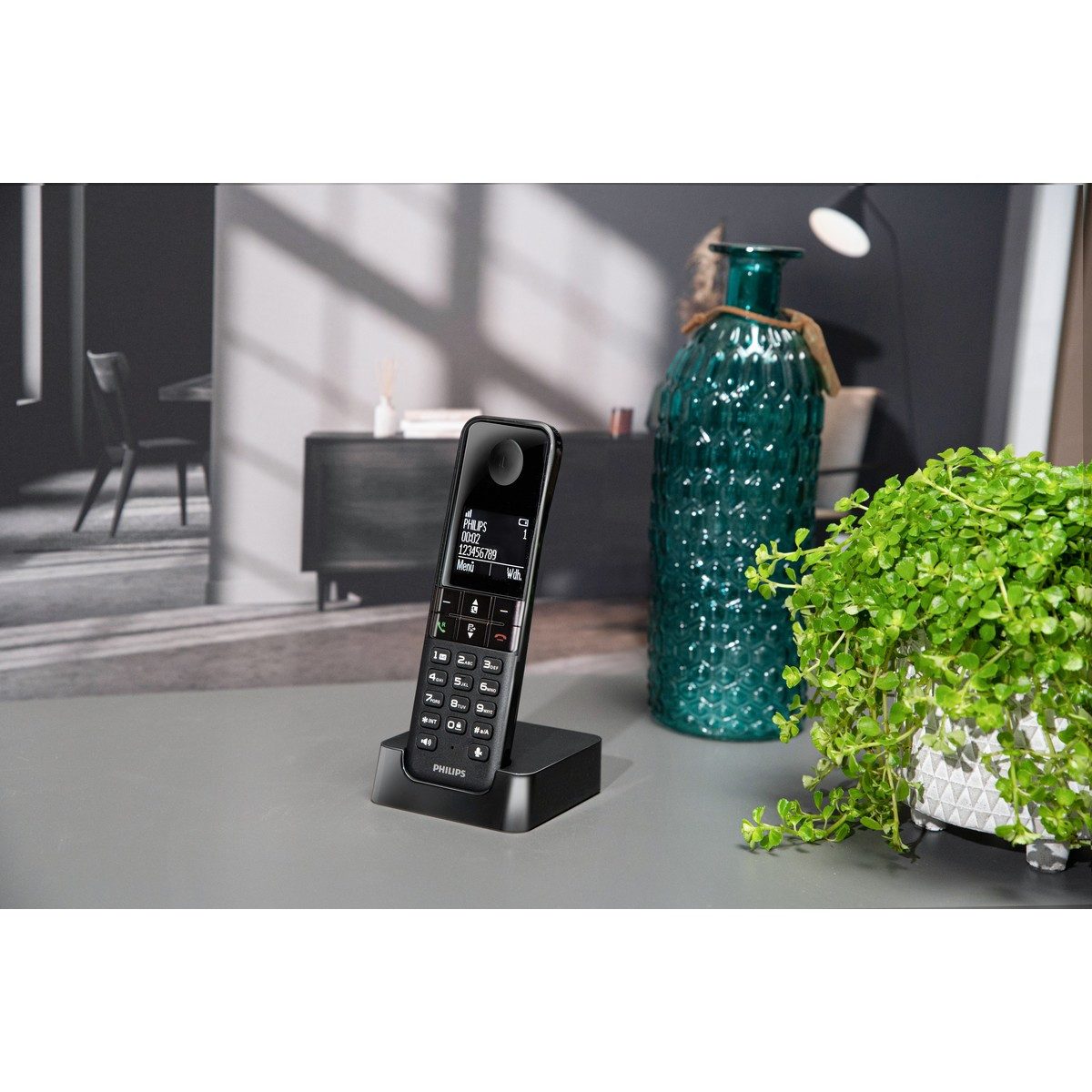 Philips Philips Telefon Schnurlos D4701B – Festnetztelefon Schnurlos DECT-Telefon – Bild 3 von 4