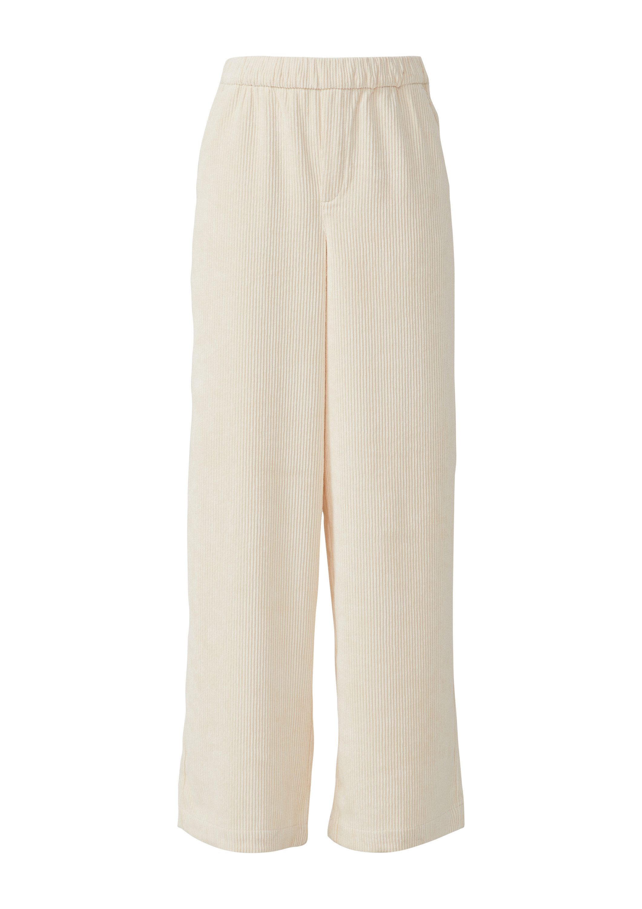 s.Oliver Chinos Hose Cordhose mit Elastikbund und Wide Leg günstig online kaufen