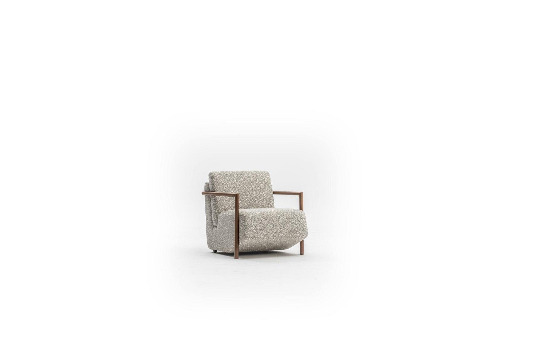 JVmoebel Sessel Modern Sessel Wohnzimmer Möbel Design Einsitzer Relax (Sessel), Made in Europe Beige