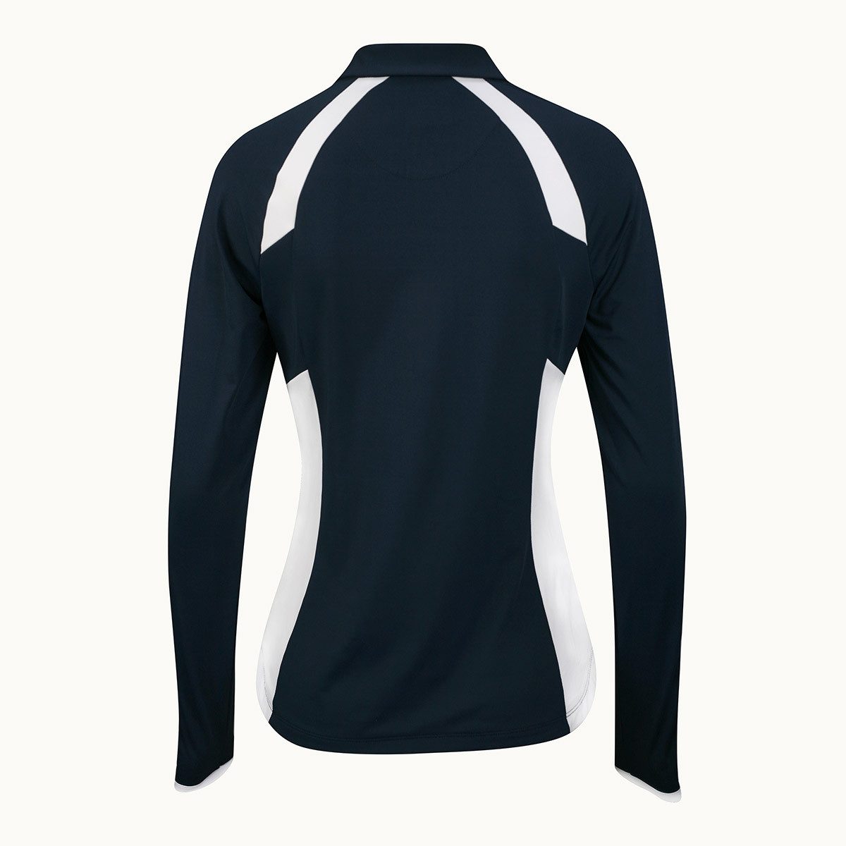 Original Penguin Poloshirt Original Penguin Golf Polo Colorblock Longsleeve Navy Damen